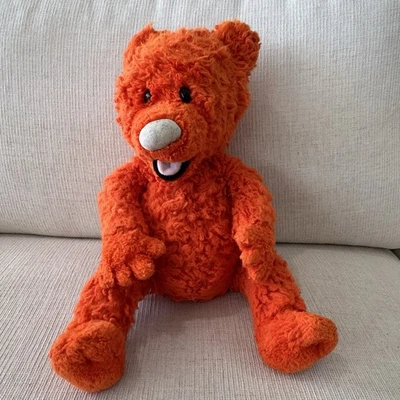 "Felpa naranja vintage Disney Jim Henson Bear In The Big Blue House OJO 20"" RARO" Foto 1 de 4
