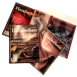 Vintage 1992 Handwoven Magazine Lot Complete Weaving Loom Fiber Arts Designs - Picture 1 of 6