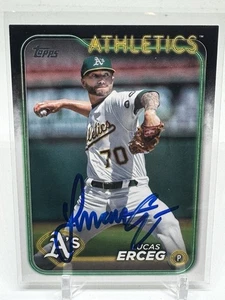 Tarjeta de actualización Topps firmada por Oakland Athletics LUCAS ERCEG 2024 #US93 - Imagen 1 de 2