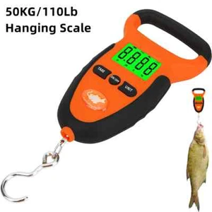 Portable LCD Digital Hanging Scale Fishing Travel Luggage Weighing Scale Weight - Picture 1 of 6