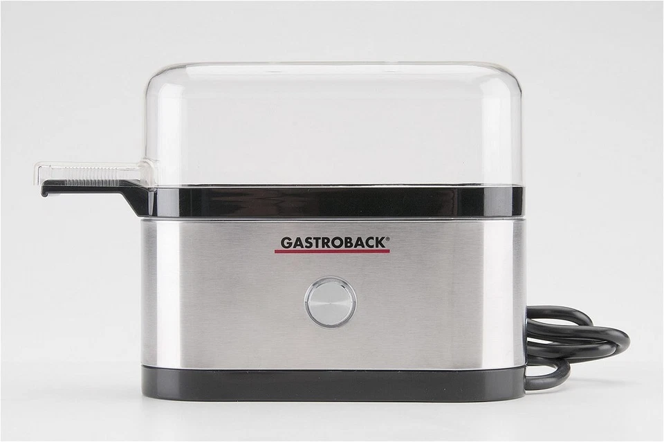 GASTROBACK 42800 Design Mini Eierkocher (3 Eier 350 W Edelstahl) #1906832