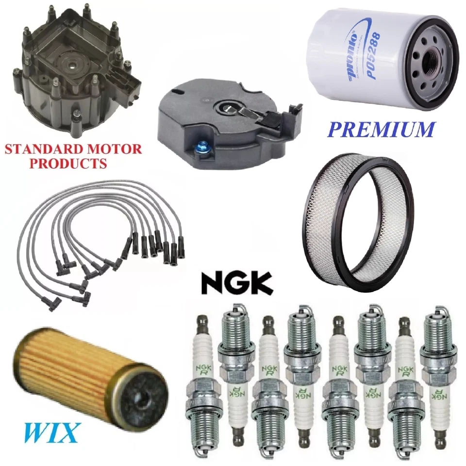 Tune Up Kit Filters Wire Plugs For CADILLAC BROUGHAM V8 5.0L 1987-1988; 1990 - Image 1 of 1