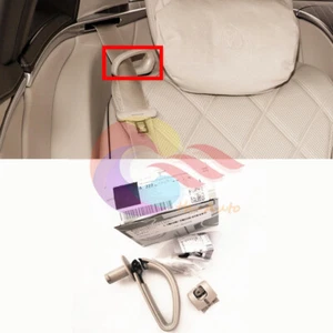 👉 Conjunto de hebilla guía de cinturón de seguridad trasero beige diestro=derecho para Mercedes W222 X222 W463 S - Imagen 1 de 9