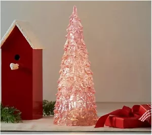Albero scintillante illuminato 14" con luci morph trasparenti e colorate - Foto 1 di 1