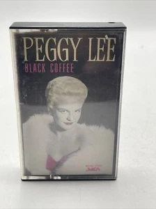 PEGGY LEE - Black Coffee - CASSETTE Tape MCA - 1985 - Classic Pop Vocals Lounge - Picture 1 of 6