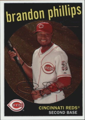 2008 Topps Heritage Chrome #C41 Brandon Phillips /1959 - NM-MT - Image 1 of 2