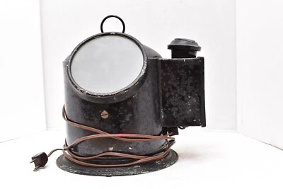 ATQ Ships Binnacle cardán brújula de cernícalo convertida lámpara eléctrica casco de colección Foto 1 de 4