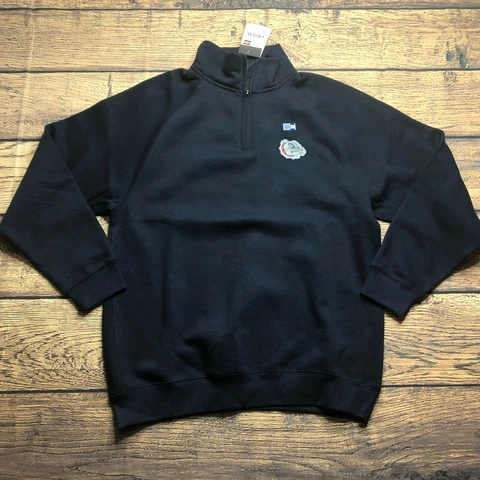 Ouray Sportswear Mens Small Gonzaga Bulldogs Quarter Zip Pullover Fleece Jacket Cover