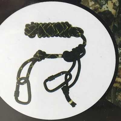 NIB Rivers Edge  8 Foot Climbing Rope W/ Prusik Knot + Carabiners Tree stand - Image 1 of 4