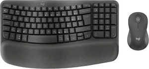 Logitech Wave Keys MK670 Combo [FRENCH] Wireless Ergonomic Keyboard M650 L Mouse - Afbeelding 1 van 7