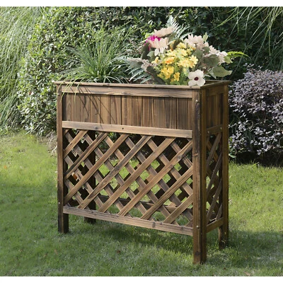 Convenience Concepts Planters & Potts Raised Patio Planter Weathered Cedar - Image 1 of 3