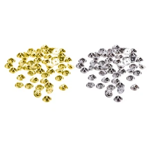 200PCS Locking Pin Backs Insignia Badge Tie Tack Backers Clutches Womens Miss - Picture 1 of 12