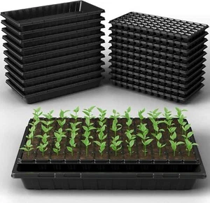20Pack 1020 Seed Starting Trays No Holes 72 Cell Seedling Starter Plugs Reusable - Picture 1 of 7