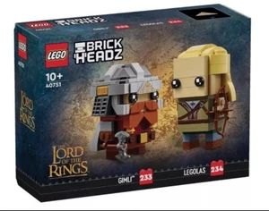 LEGO BrickHeadz 40751 | Legolas & Gimli | The Lord of the Rings | New and Sealed - Picture 1 of 3