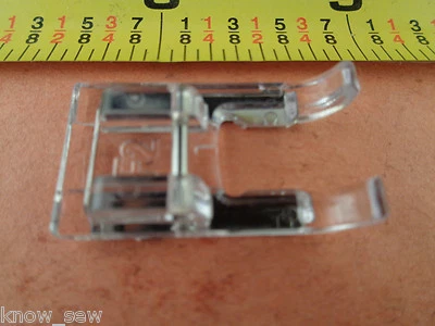 Genuine Janome Open Toe Clear Zigzag Foot 7mm Singer Babylock Brother Kenmore  - Image 1 of 3