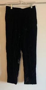 Ann Taylor Wide Leg Black Velvet Pants Size Small Petite: Excellent Condition - Picture 1 of 11