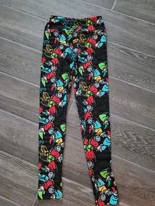 NEW GIRLS TWEEN LULAROE LEGGINGS WORKING ELVES - Picture 1 of 3