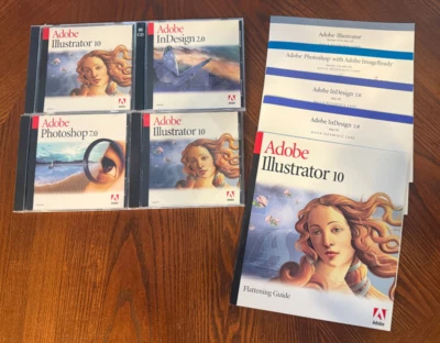 Adobe Illustrator 10 with upgrade - Adobe Photoshop 7 - Adobe InDesign 2 -  Mac - Image 1 of 4