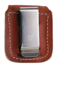 Zippo Pouch Brown with Clip 60001218 Ledertasche Neu&OVP - Bild 1 von 2