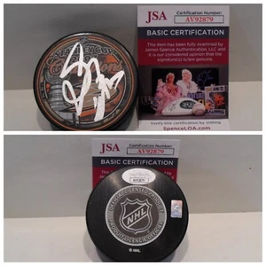 Scott Niedermayer Signed Anaheim Ducks 2007 Stanley Cup Champions Puck JSA COA - Picture 1 of 3
