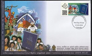 Sri Lanka 2024 National Seafarers Day, Maritime, Shipping, Comm. Cover - Picture 1 of 1