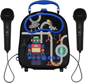 Kids Karaoke Machine for Boys Girls with 2 Microphones Bluetooth Toddler Singing - Picture 1 of 7