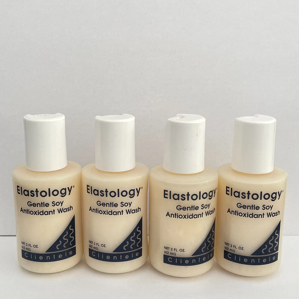 Lavado antioxidante suave de soja Clientele Elastology / 4 botellas = 8 oz Foto 1 de 2