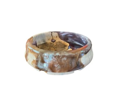 Cuenco epoxi de madera Andrómeda | Arte en resina | Cuenco de resina de colores | Obra de arte epoxi Foto 1 de 4