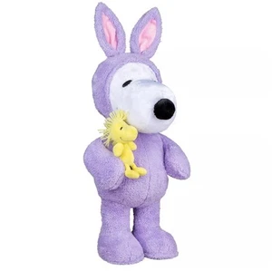 NWT Gemmy Peanuts Snoopy Woodstock Easter Greeter 24in. Spring 2025 - Picture 1 of 6