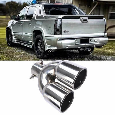 For Chevy Avalanche 2500 Rear Dual Exhaust Pipe Tail Muffler Tip Throat Tailpipe - Image 1 of 4