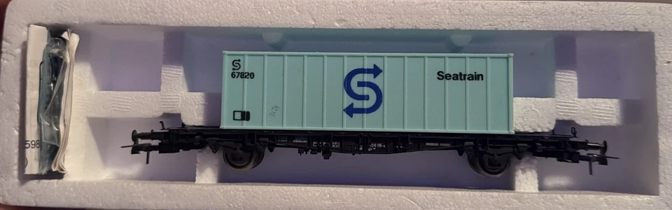Roco Carro Ljgs Trasporto Container - Container Seatrain - Immagine 1 di 1