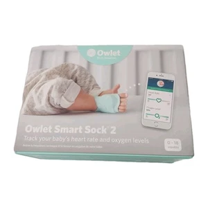 Owlet Dream Smart Sock 2 Mint Green Baby Monitor Heart Rate O2 Sensors Complete - Picture 1 of 24