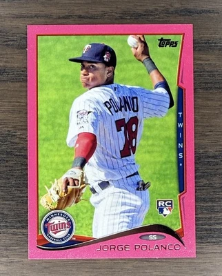 2014 Topps Update Rookie #US-237 Jorge Polanco Pink #/50 - Mariners - Image 1 of 2