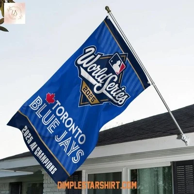 Toront0 Blue Jays 2025 AL Champions World Series House Garden Flag - Image 1 of 3