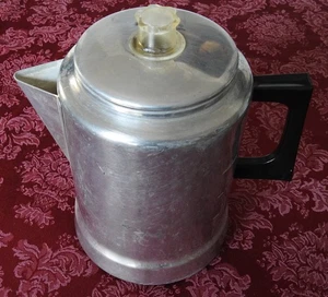Vintage Comet The Popular Aluminum 9 Cup Coffee Pot for Camping etc. Made in USA - Picture 1 of 5