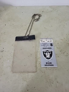 Miami Dolphins at Oakland Raiders 12-1-1996 Dan Marino NFL Football Ticket Stub - Bild 1 von 4