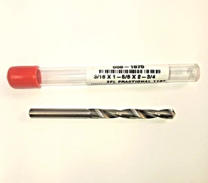 3/16" (.1875") Jobber Length CARBIDE Twist Drill Bit 550-1875 USA  Free Shipping - Picture 1 of 1
