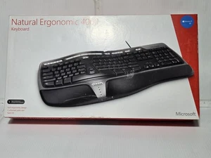New Microsoft Natural Ergonomic 4000 Model 1048 USB Wired Keyboard - Afbeelding 1 van 13