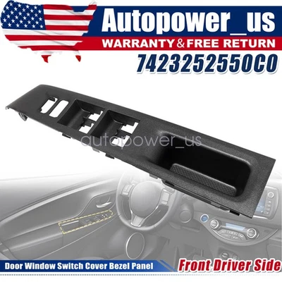 Cubierta del panel de ajuste del bisel del interruptor de la ventana de la puerta para Toyota Yaris 12-14 delantero izquierdo Foto 1 de 4