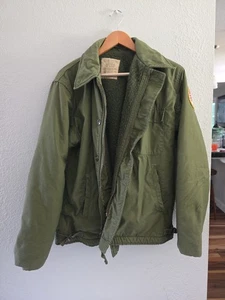 Vintage 60s U.S. Navy NAUI DIVER A-2 Deck Jacket Large Conmar Zipper Green - Bild 1 von 9