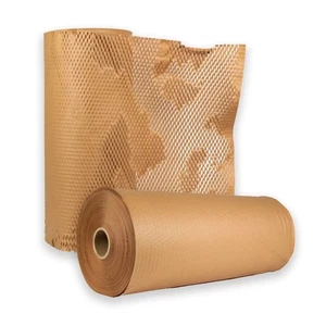 30 Rolls Honeycomb Biodegradable Packing Paper with Dispenser 20" x 1000 Feet - Picture 1 of 4