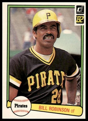 1982 Donruss #402 Bill Robinson Pittsburgh Pirates - Image 1 of 2