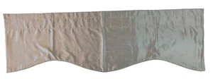 Valance tascabile asta in finta seta tortora 60 x 17 - Foto 1 di 6