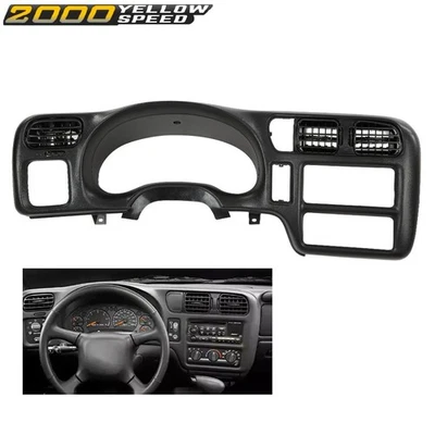 Fit For 98-04 Blazer Jimmy Sonoma S10 Bravada Dash Trim Bezel Single/Double Din - Image 1 of 4