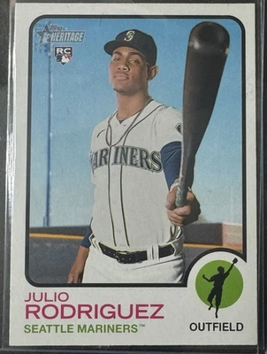 2022 Topps Heritage High Number - Julio Rodriguez #700 (RC) - Image 1 of 3