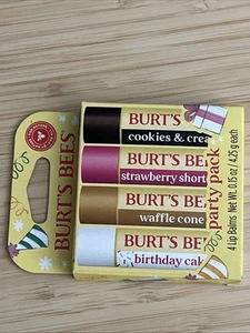 BURT’S BEES LIP BALM PARTY PACK (4 IN EACH PACK) LOT OF 4 - Picture 1 of 6