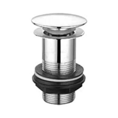 Waschtisch Ablauf PopUp Clicker ungeschlitzt Kuppel Waschbeckenstopfen Click-Clack Knopf chrom - Bild 1 von 4