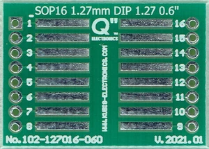SO16, SOP16, SOIC16, SOL16 1.27mm a DIP 0.6" (1.27mm pin raster) - 3 PZ. [IT] - Zdjęcie 1 z 1