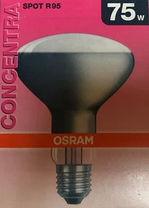 Osram CONCENTRA Reflektor E27 75W 230V REFLEKTORLAMPE R95 STRAHLER SPOT 35° - Bild 1 von 2