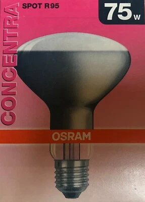 Osram CONCENTRA Reflektor E27 75W 230V REFLEKTORLAMPE R95 STRAHLER SPOT 35° - Bild 1 von 2
